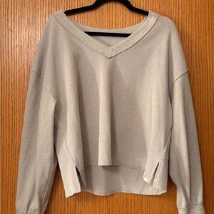 Gilly Hicks Light Gray V-Neck Sweater